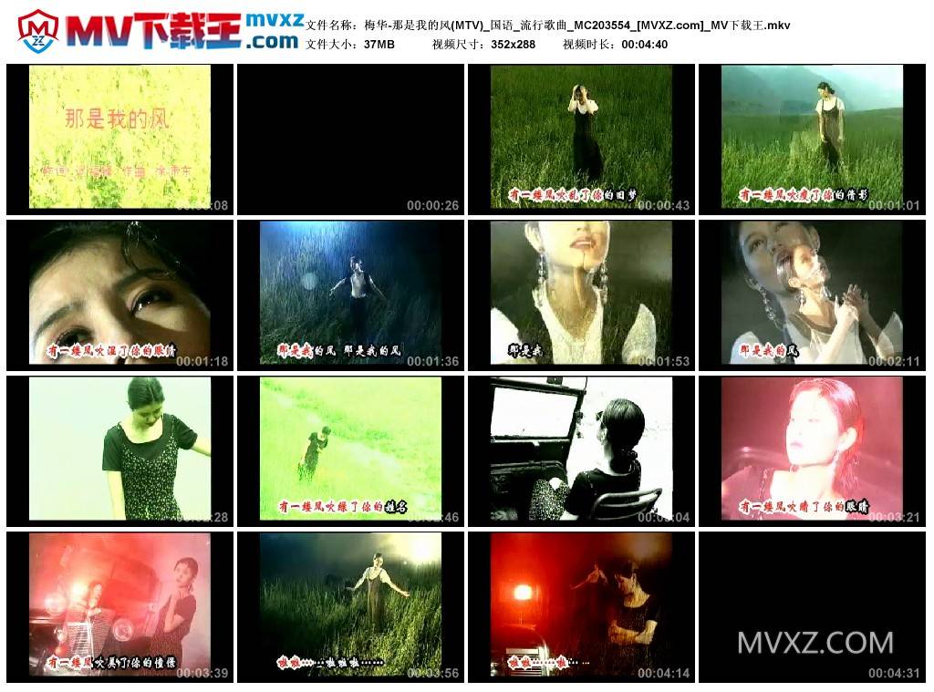 梅华-那是我的风(MTV)_国语_流行歌曲_MC203554